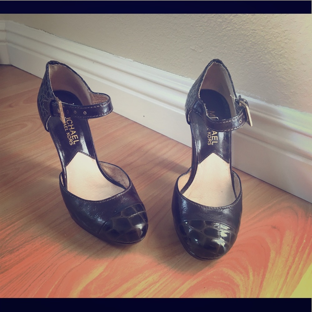 Michael Kors Mary Jane Black/Brown US 4 Euro 34